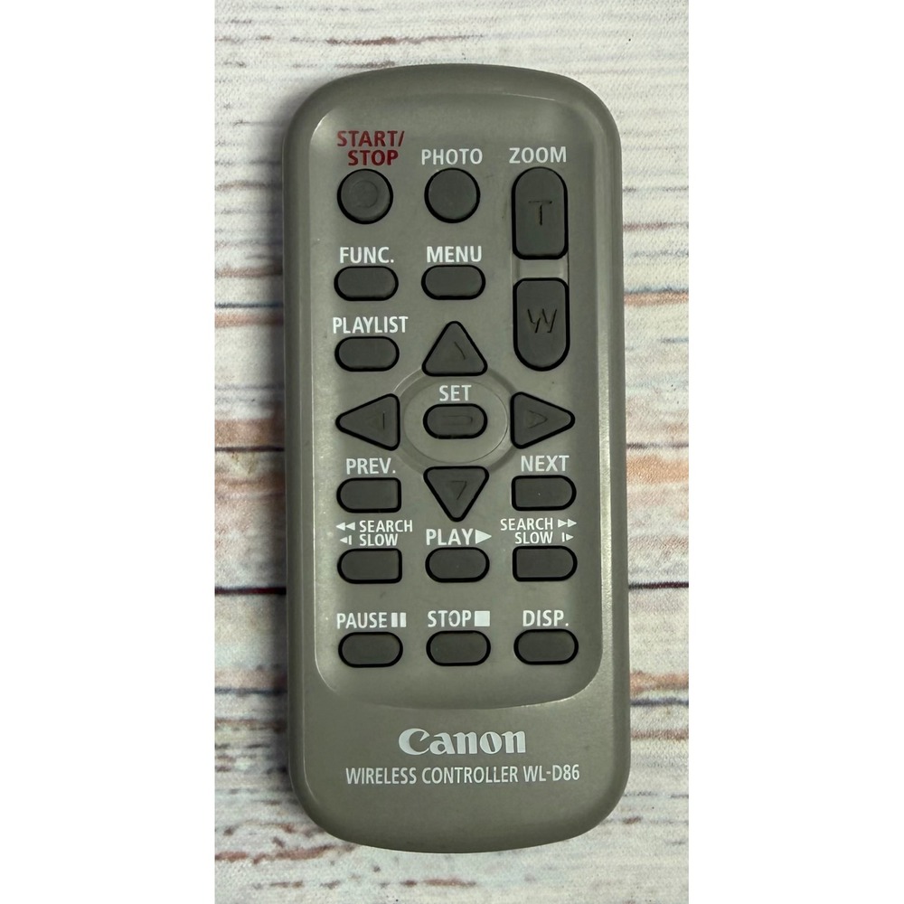 Canon Wireless Controller WL-D86 Remote for Vixia Camcorders Gray